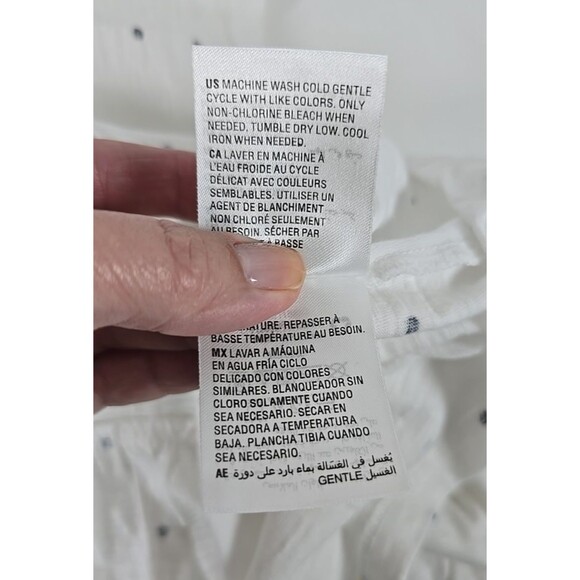 Set of 3 Style & Co Red White Blue Stripe Cap Sleeve Ruffle Hem Cotton Sz XL - Picture 10 of 15